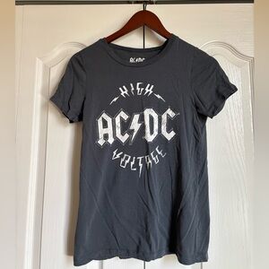 AC/DC Charcoal Crew Neck Tee